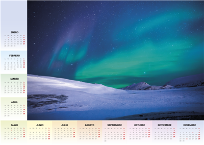 Calendario Póster A3 Horizontal