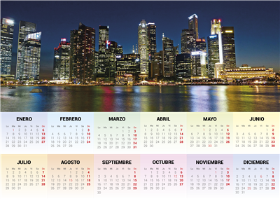 Calendario Póster A3 Horizontal