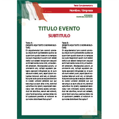 Cartel Idiomas Italiano A3