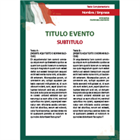 Cartel Idiomas Italiano A3