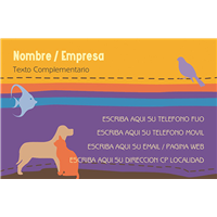 Tarjeta Animales Mascotas