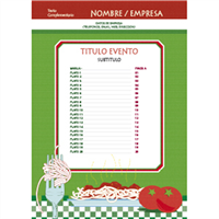 Cartel Restaurante Italiano A3