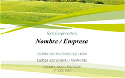 Tarjeta Agricultura Pradera