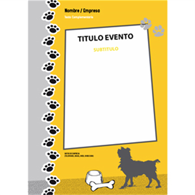 Cartel Animales Perros A3