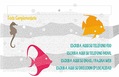 Tarjeta Animales Acuario