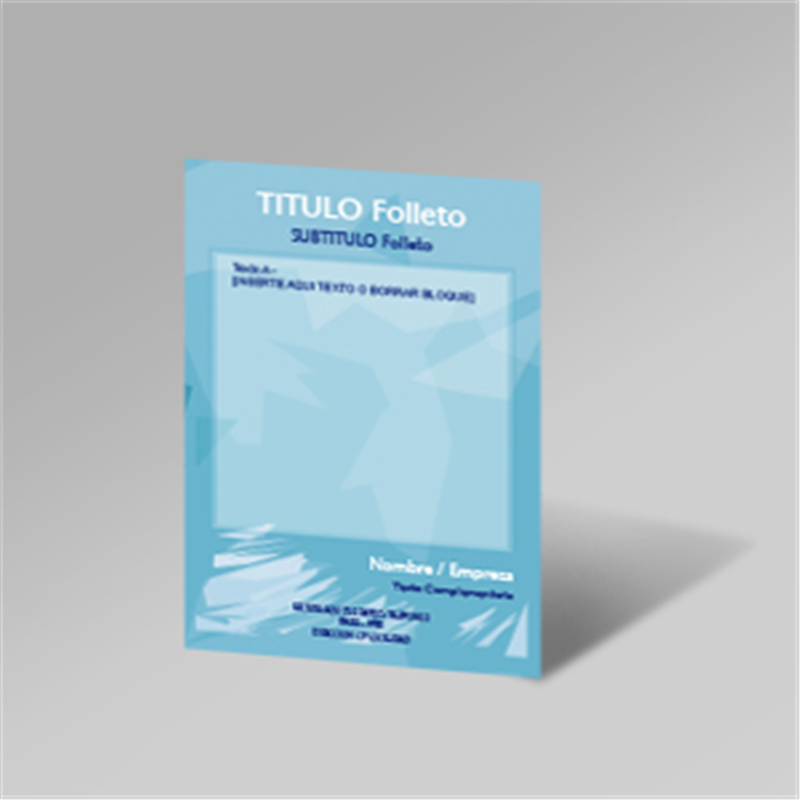 Plantilla Gratis Flyer A6 Azul Celeste Envio Gratis A Canarias