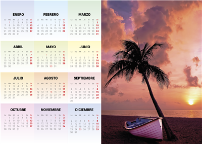 Calendario Póster A3 Horizontal