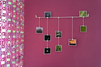 Decorar pared con fotos cuadradas